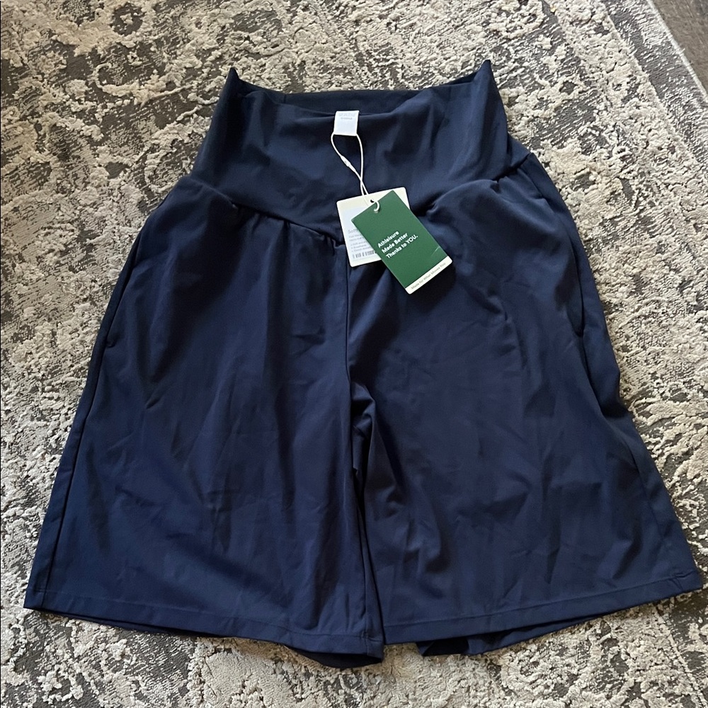 HALARA High Waist Navy Shorts Long